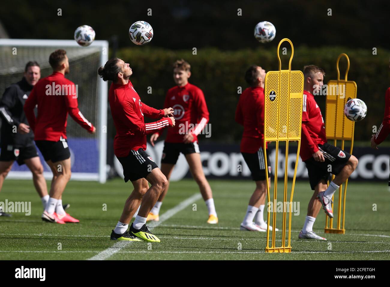 Cardiff Uk 05th Sep 2020 Gareth Bale Of Wales During The Wales Football Team Training Session
