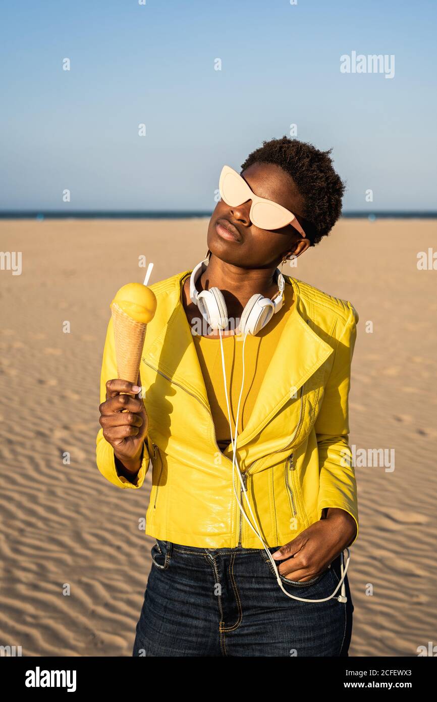 Bright yellow jacket hi-res stock photography and images - Alamy