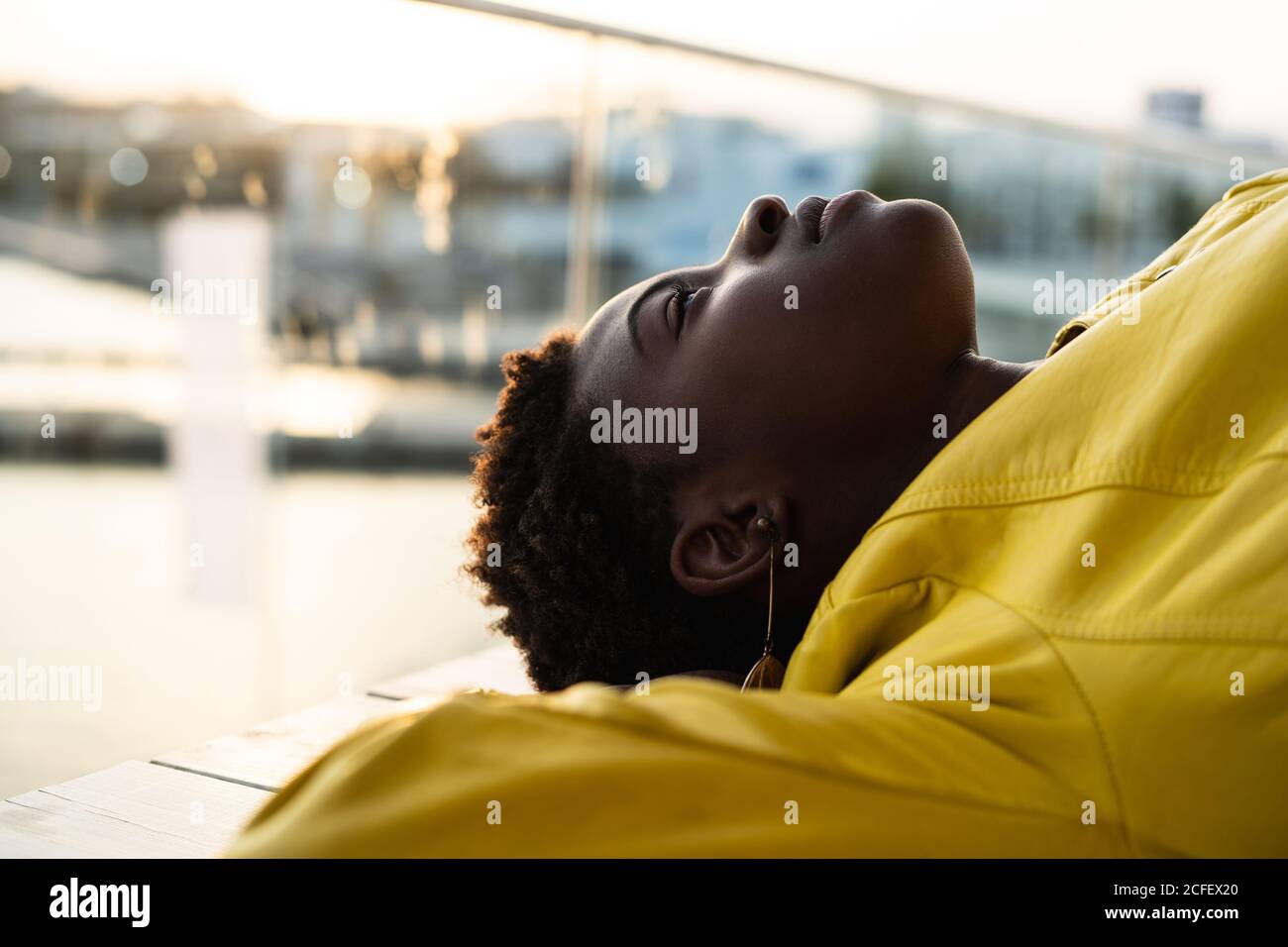 Black african american female hi-res stock photography and images - Alamy