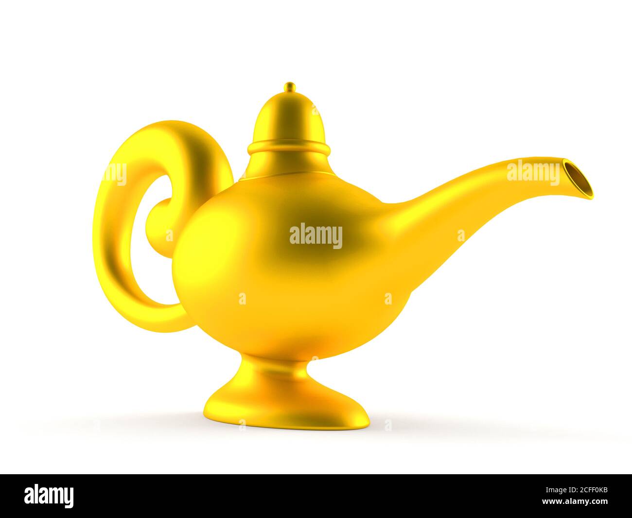 Aladdin lamp isolated on white background Stock Photo Alamy