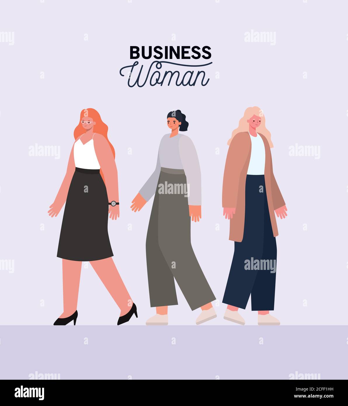 Isolated three businesswomen cartoons vector design Stock Vector Image ...