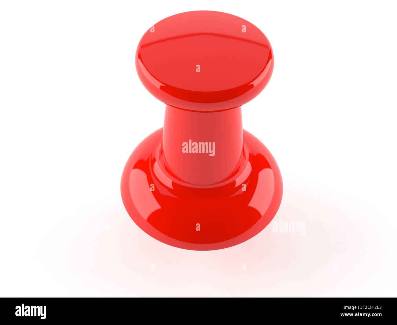 Red thumbtack isolated on white background Stock Photo Alamy