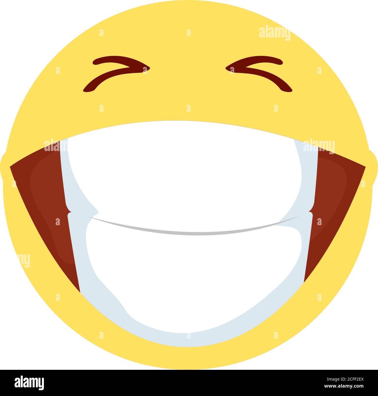 crazy emoji face fools day icon vector illustration design Stock Vector ...