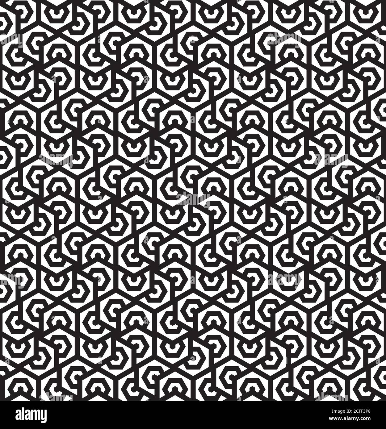 Black and White. Seamless Pattern. Abstract Psychedelic Art Background ...