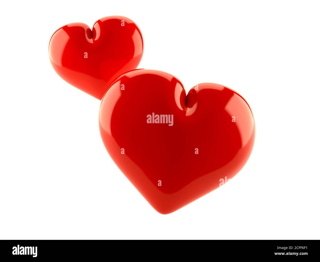 Two hearts isolated hi-res stock photography and images - Alamy