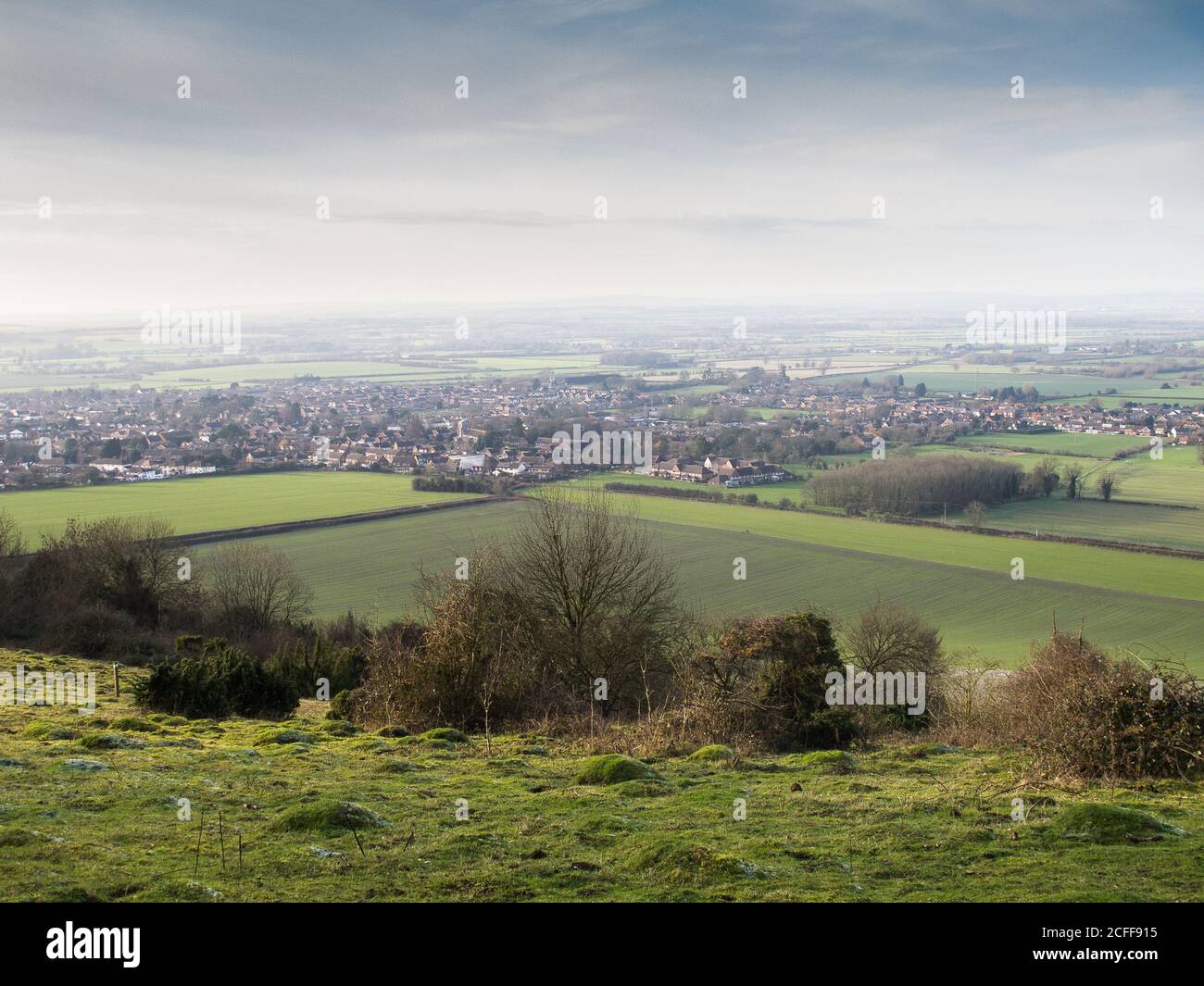 Chinnor View from Chinnor Hill towards Chinnor in the Chilterns Stock Photo - Alamy