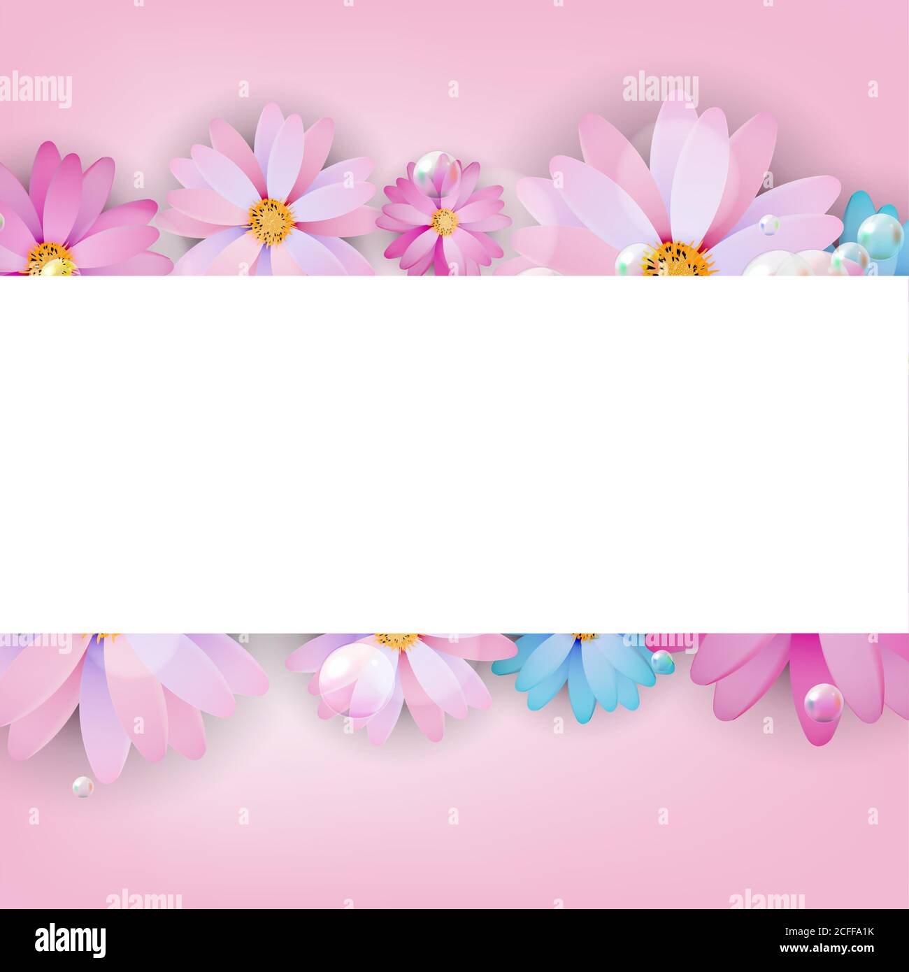 colored Abstract Natural Flower Background. Vector Illustration Stock