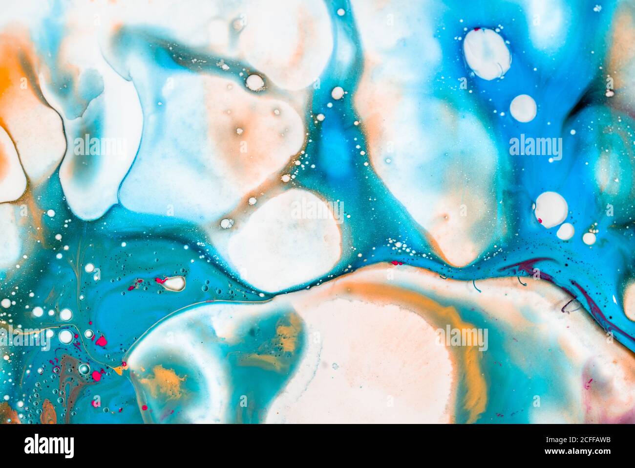 abstract background of vivid blue and white color mixing with different