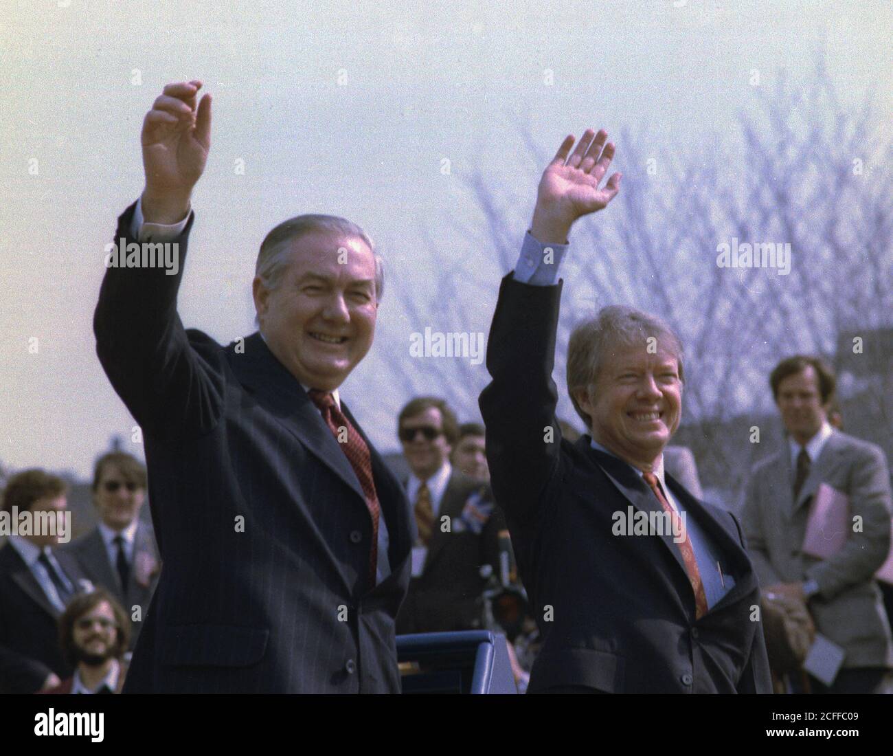 James Callaghan Prime Minister of England and Jimmy Carter ca.  10 March 1977 Stock Photo