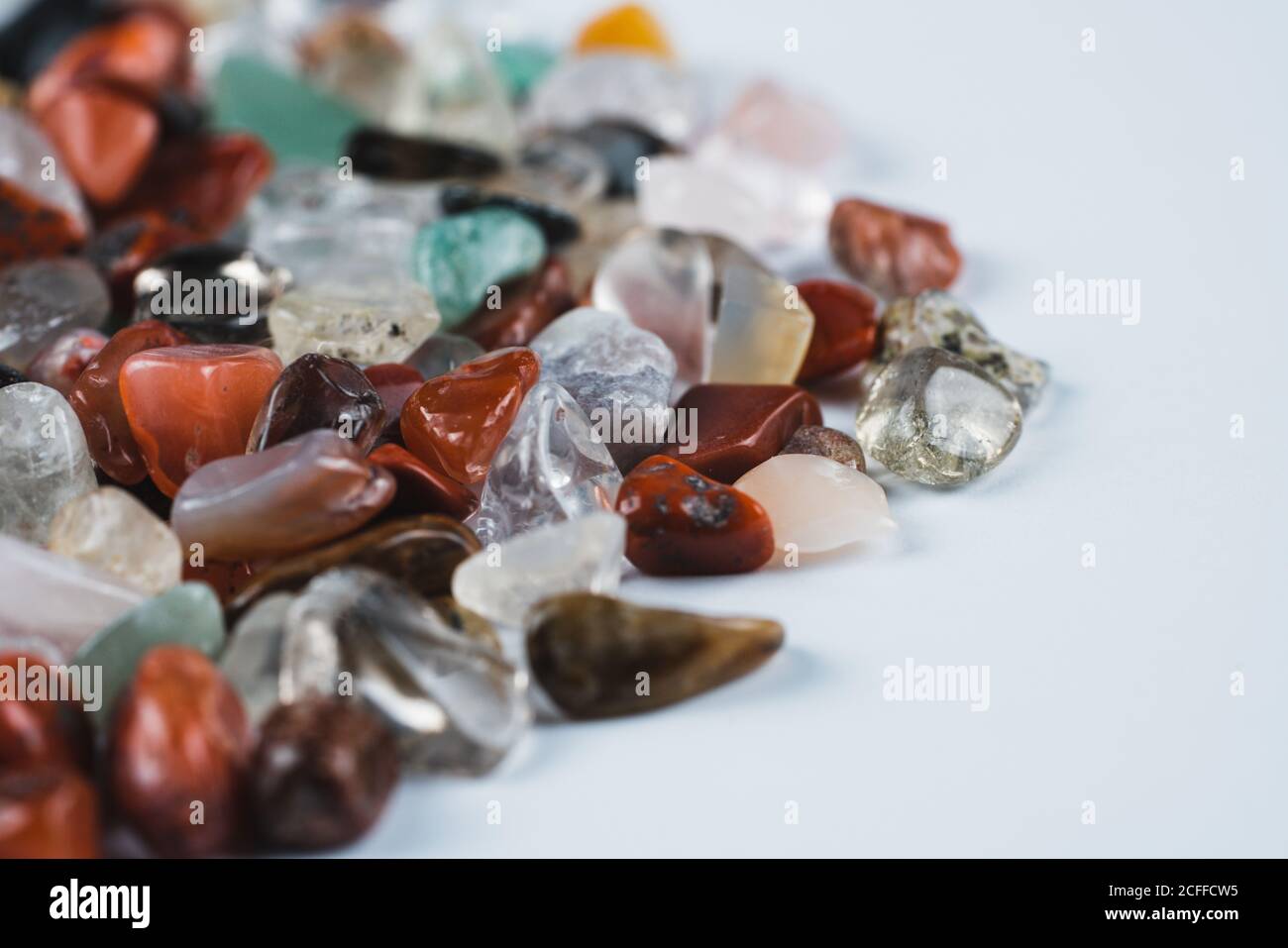 Heap of fluorite stones Stock Photo