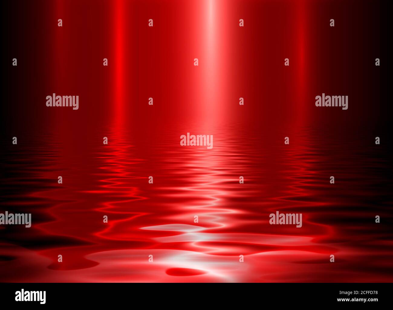 Metal background, polished metallic red texture, vector illustration Stock Photo