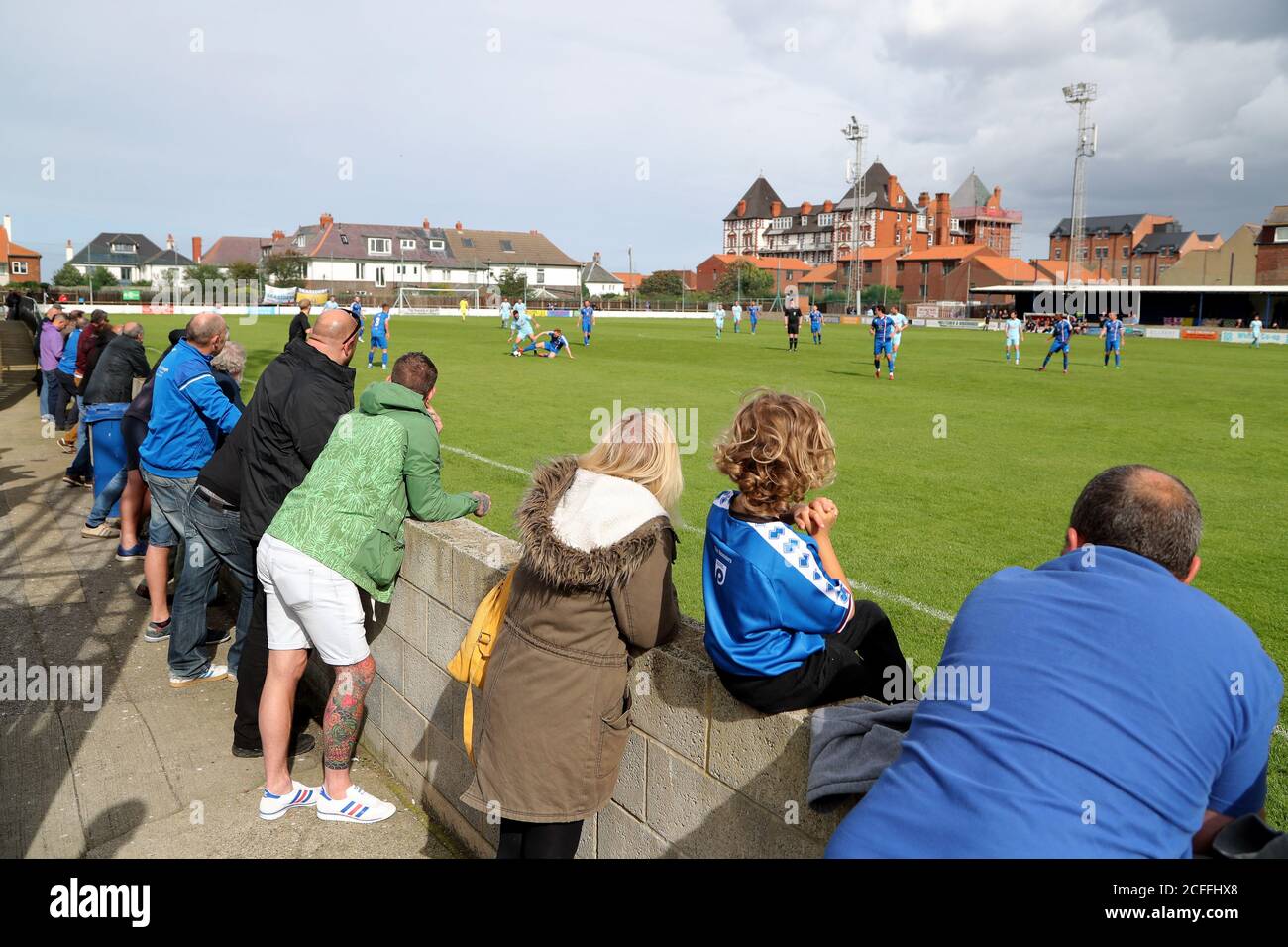 A general view as spectators watch the preseason friendly match at the