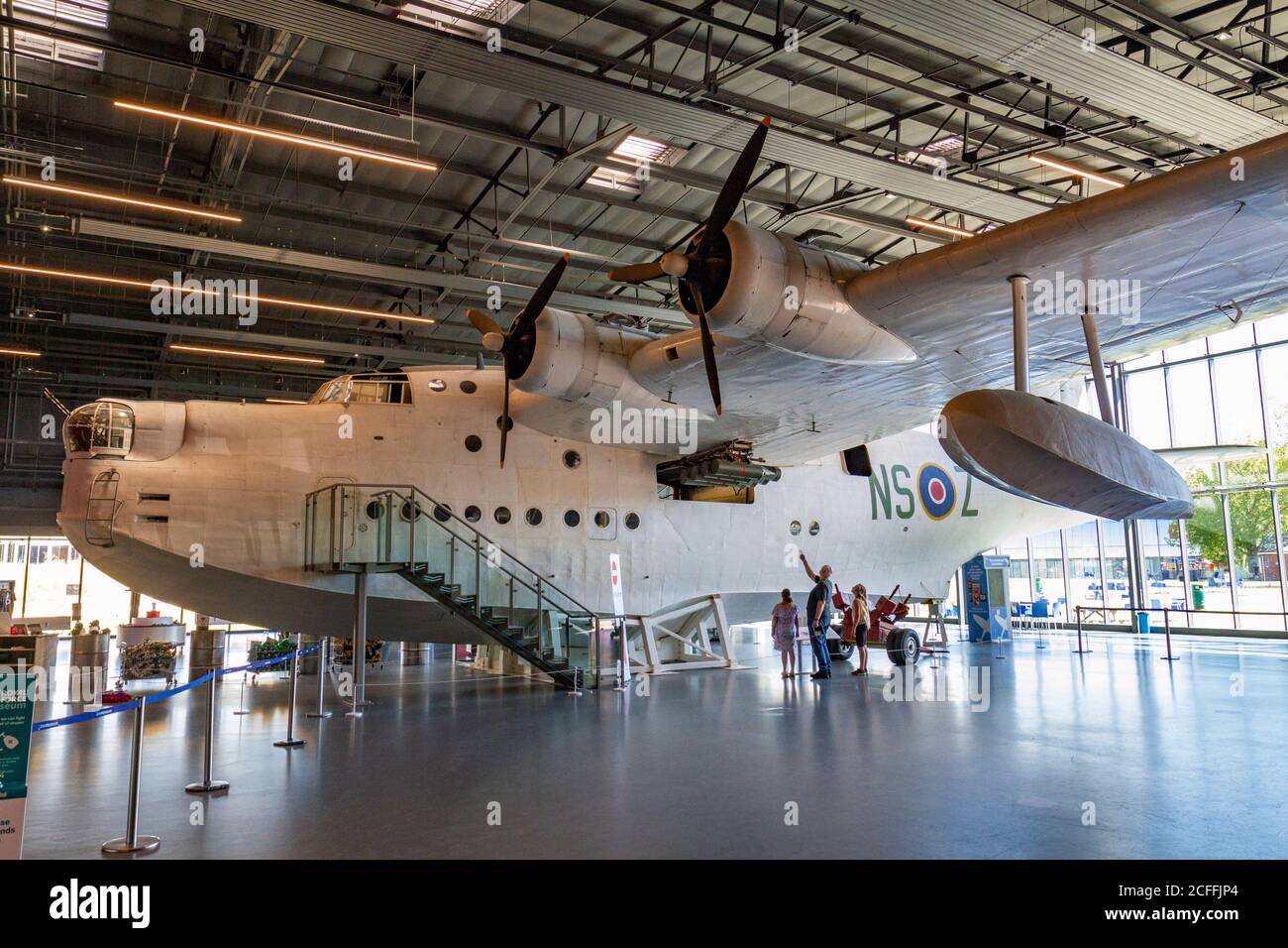 A Short Sunderland MR5 on display in the RAF Museum, London, UK. Stock Photo