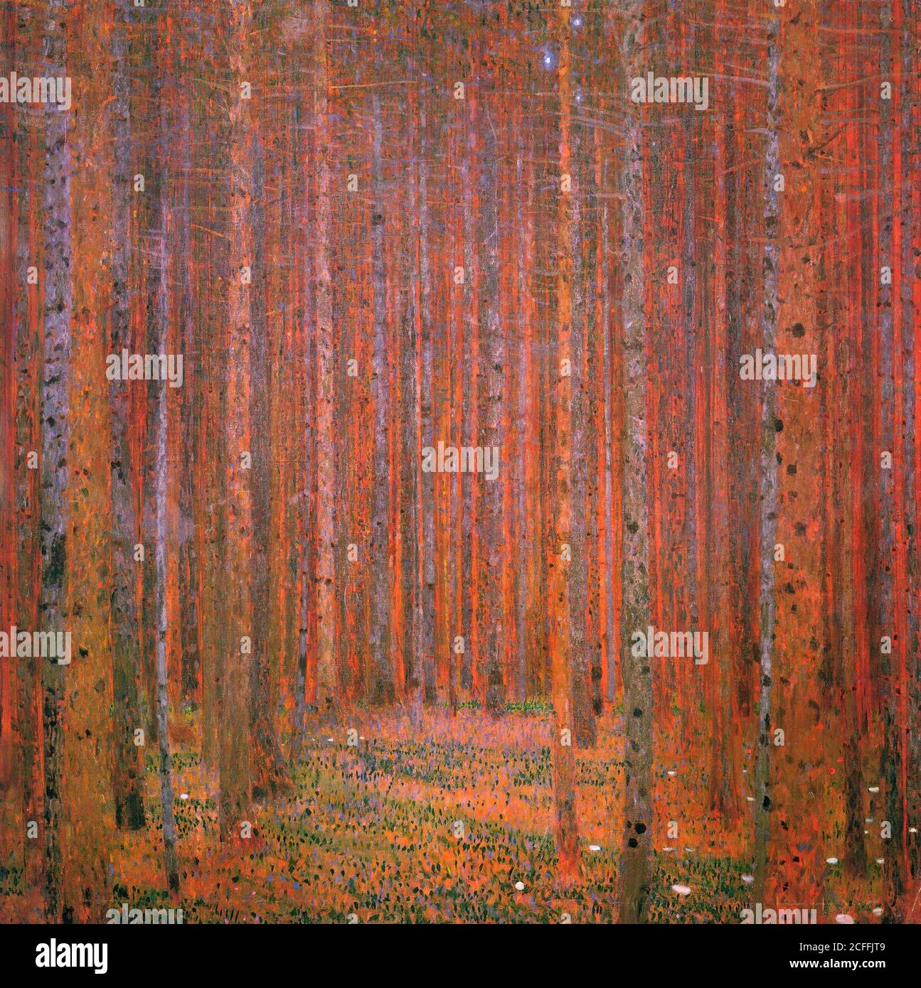 Klimt, Gustav. 1862-1918. 'Tannenwald I' (Bosque de pinos I), 1901. Óleo sobre lienzo, 90,5 × 90 cm. Kunsthaus Zug, Stiftung Sammlung Kamm. Stock Photo