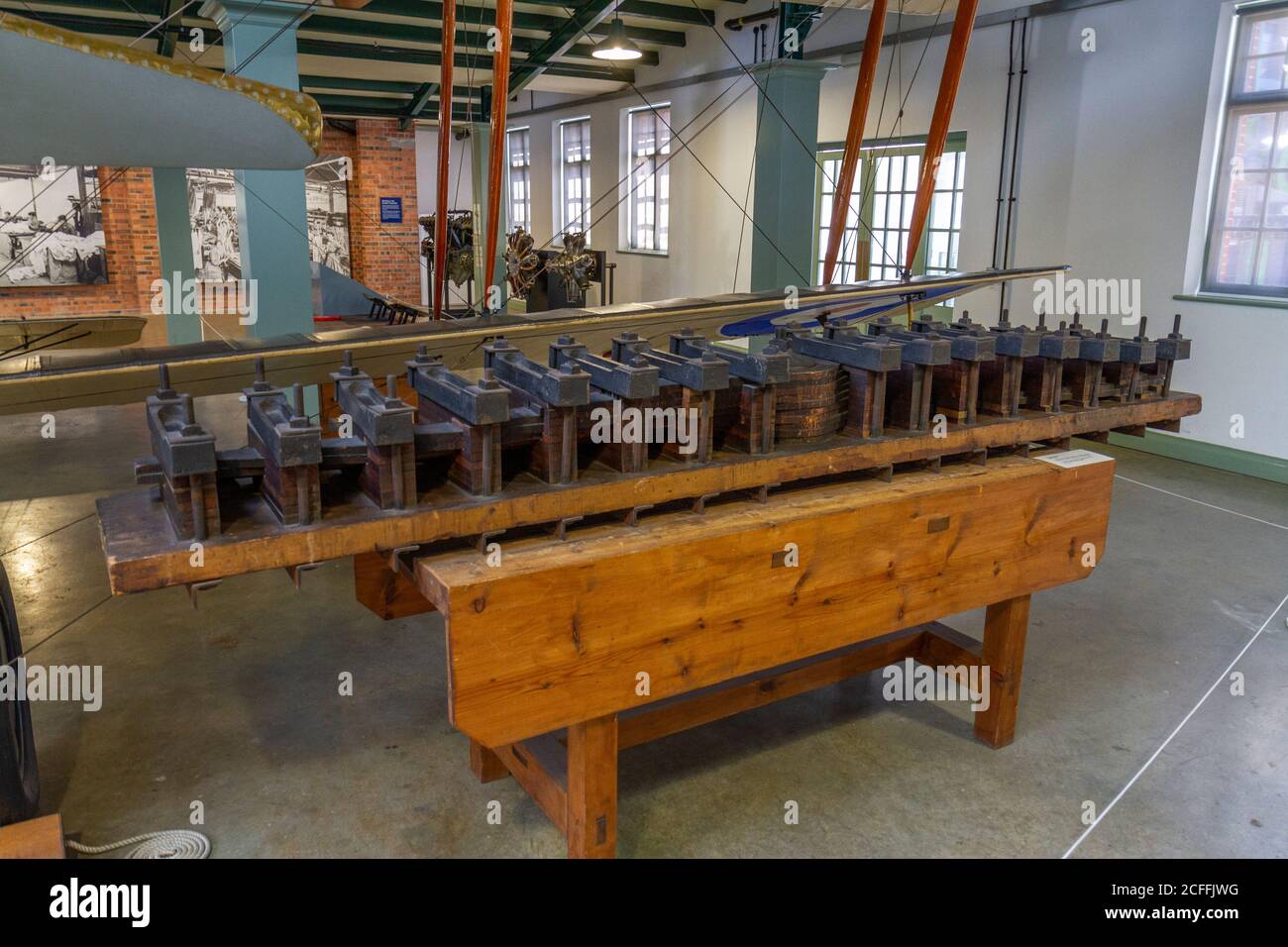 A propeller press (c1918) used by factories to compress and join