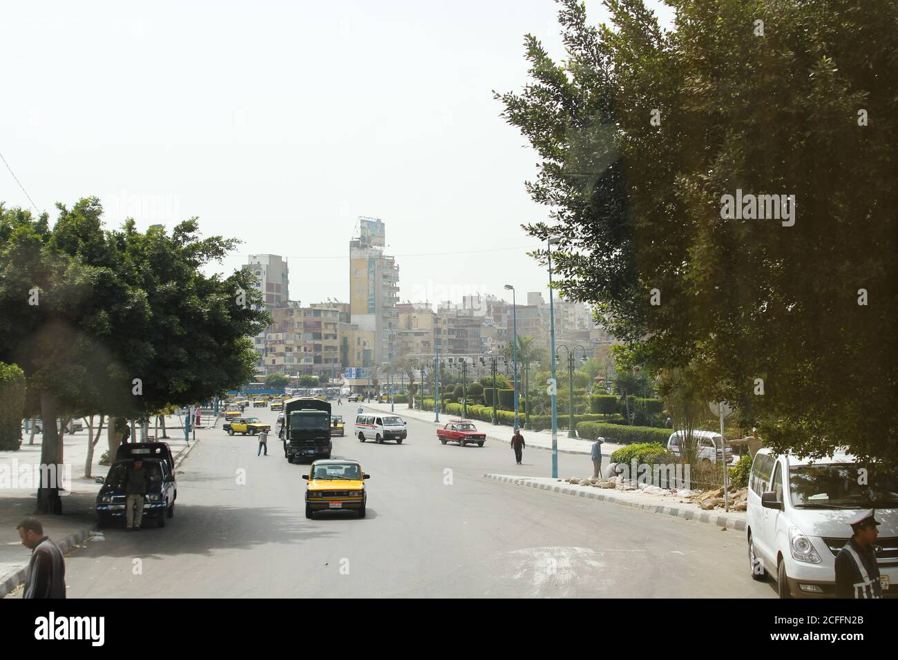 Downtown Alexandria in Egypt Stock Photo