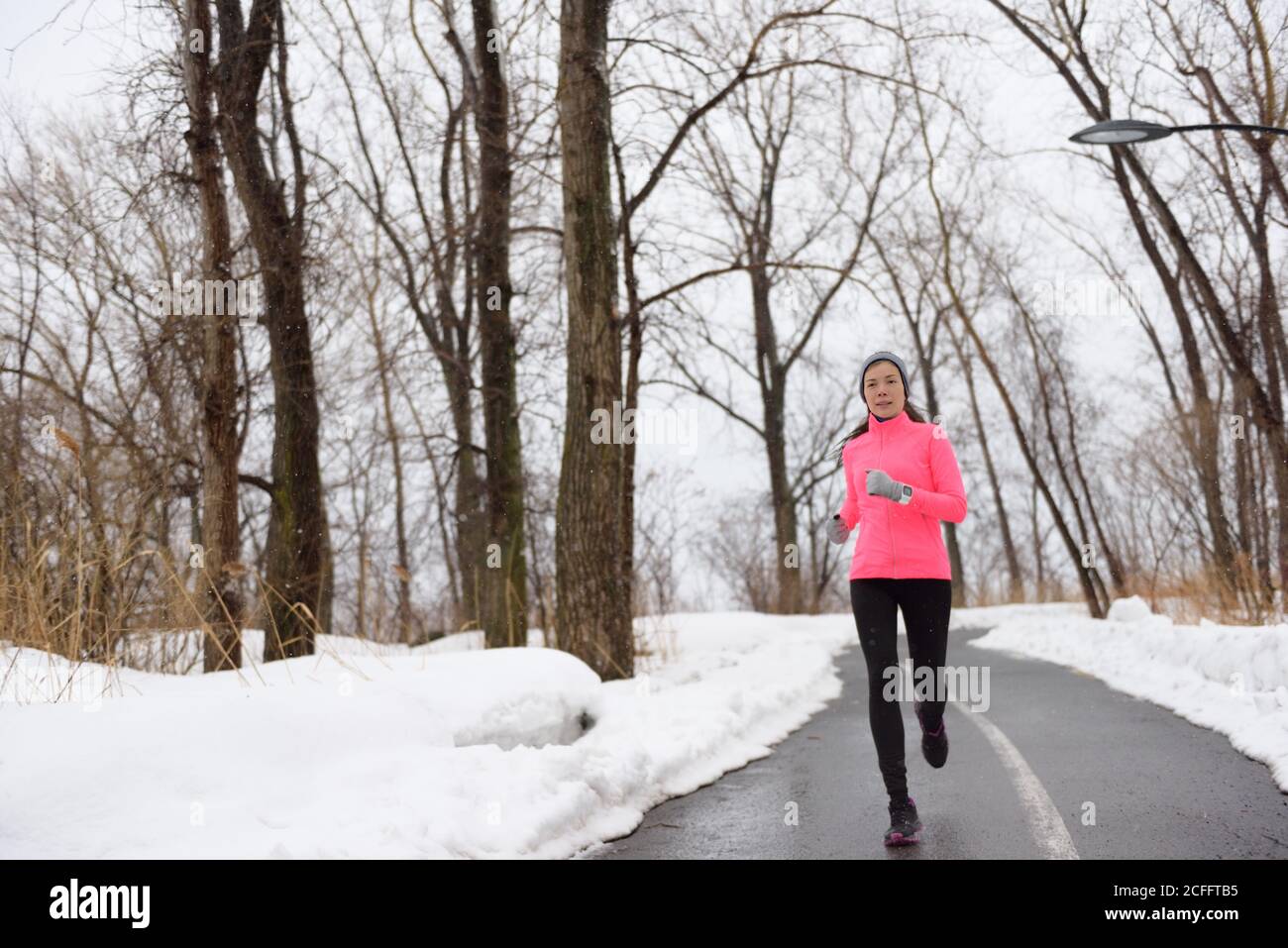 Woman running park exercise hi-res stock photography and images - Alamy