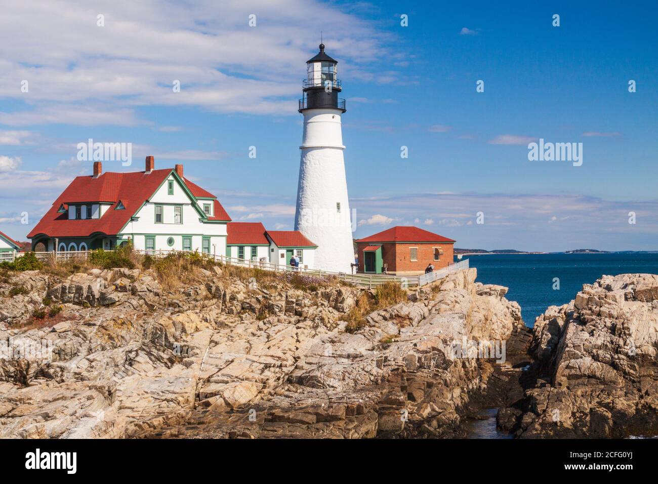 Portland Head Lighthouse, at Portland, Maine, was established in1791