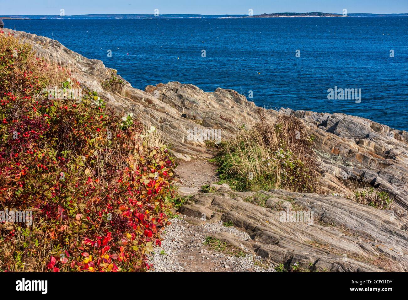 Rugged Coast of Maine, at Land's End Gift Shop at the tip on Bailey