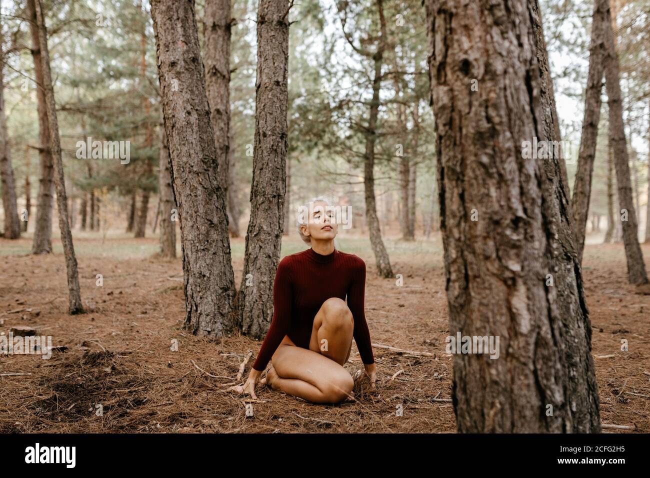 Barefoot Woman Autumn High Resolution Stock Photography and Images - Alamy