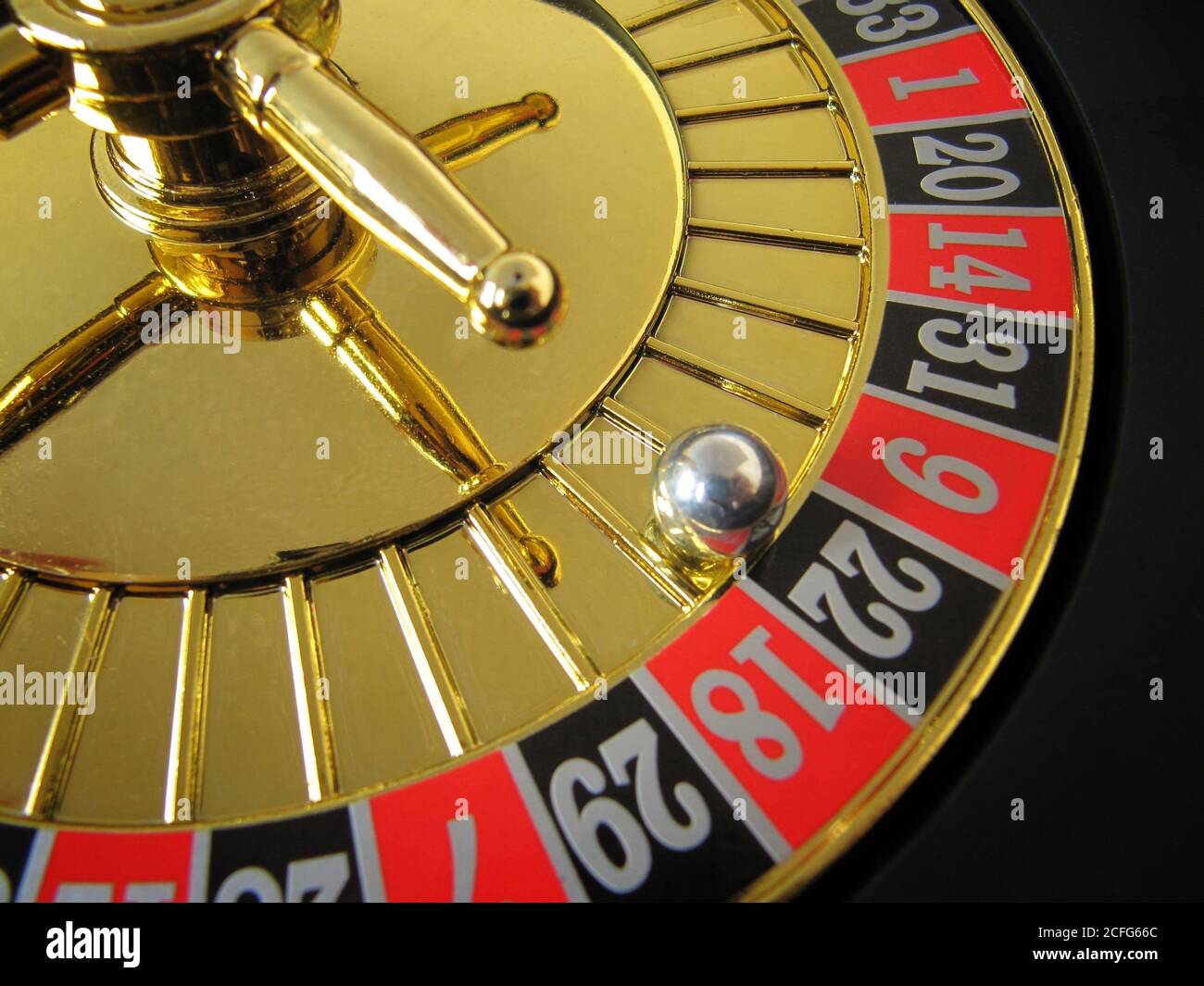 Roulette is a typical casino game of chance Stock Photo