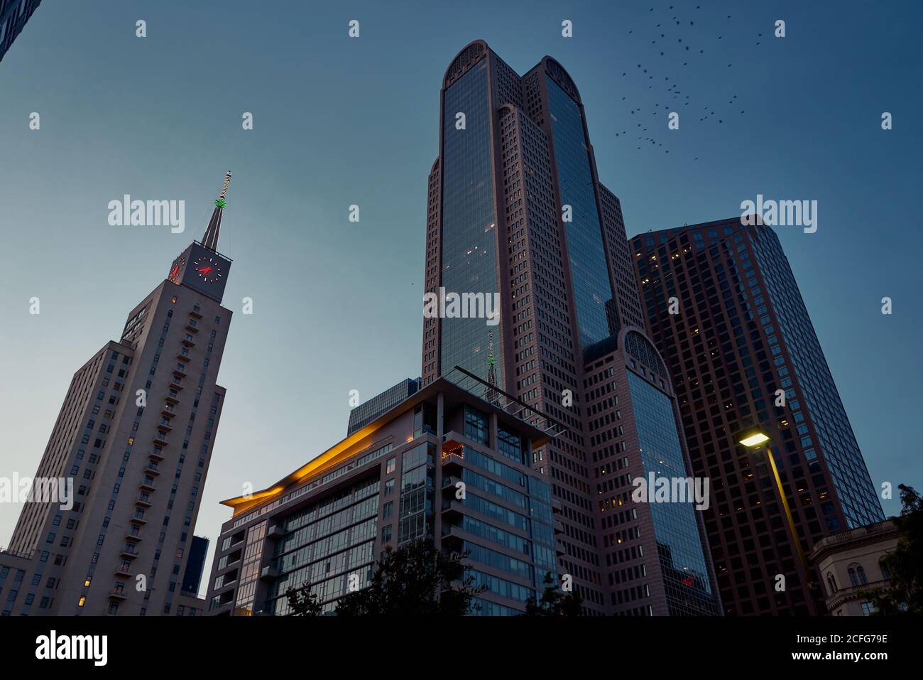 Downtown dallas from the sky hi-res stock photography and images - Alamy