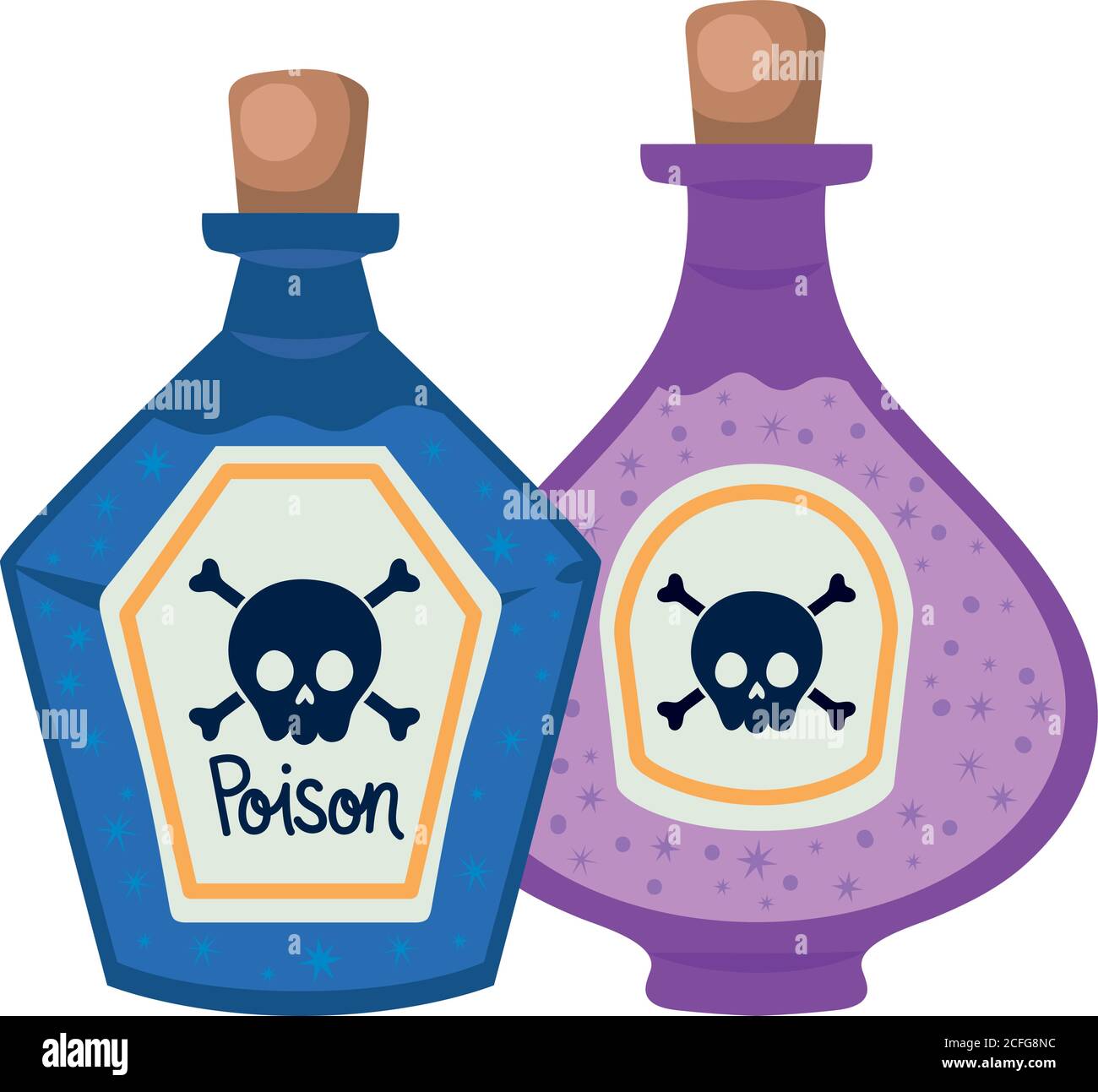 Halloween poisons bottles vector design Stock Vector Image &amp; Art - Alamy