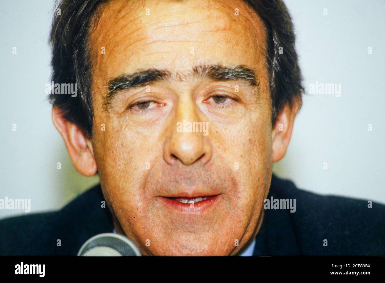 Jean-Luc Lagardere, CEO of Matra, talks in Lyon, France Stock Photo - Alamy