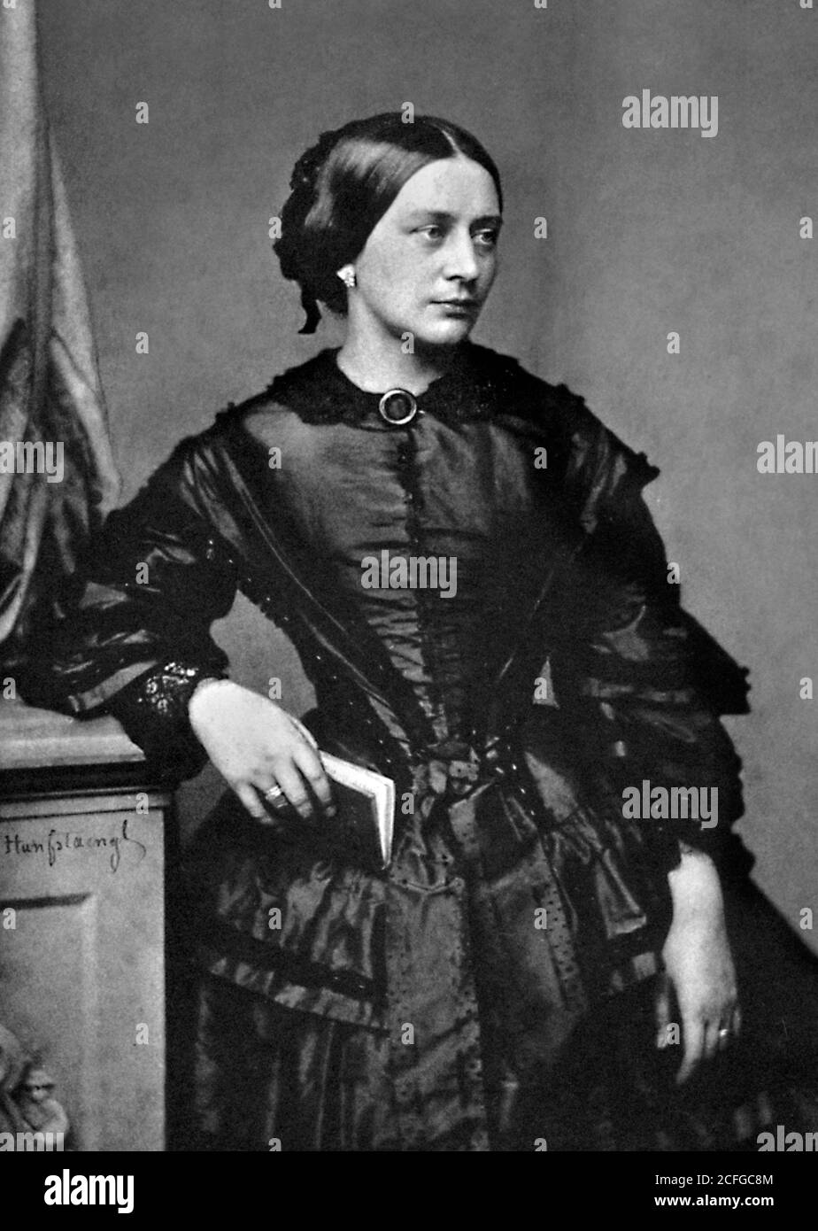 Clara Schumann, portrait, c.1850 Stock Photo