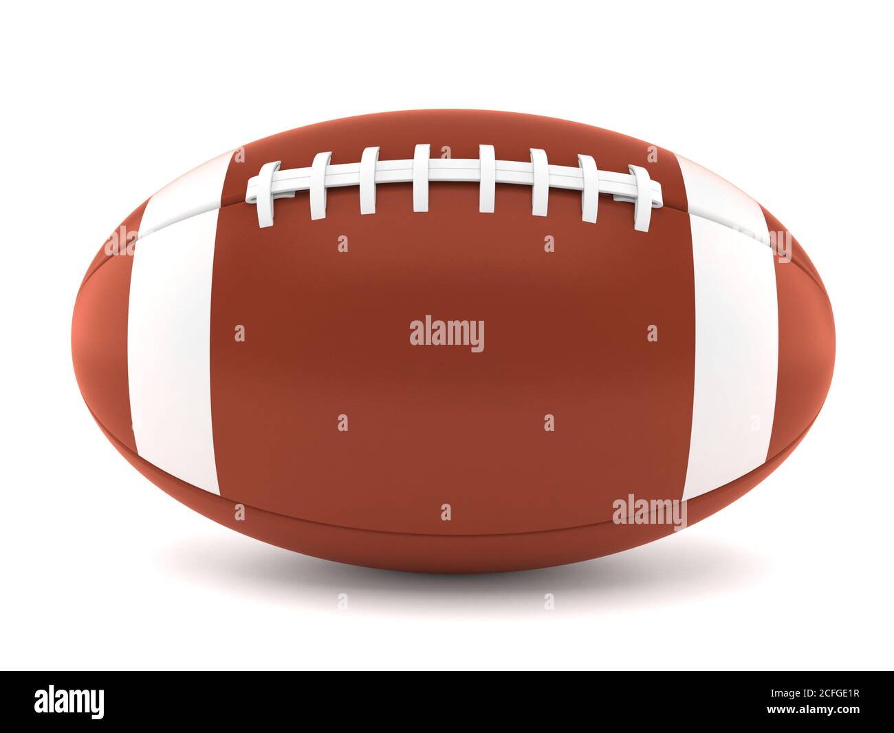 Rugby ball isolated on white background Stock Photo - Alamy