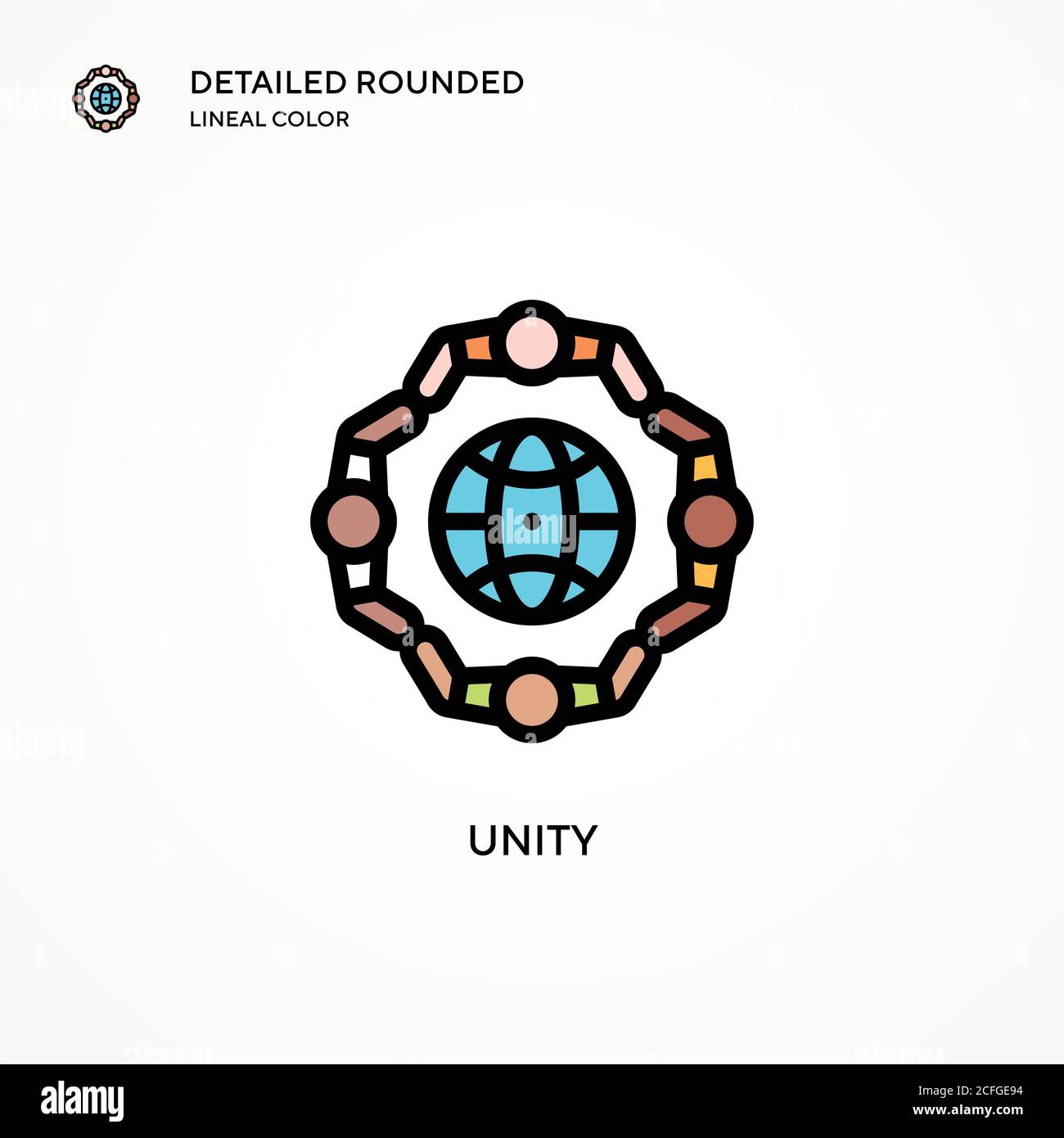 Unity vector icon. Modern vector illustration concepts. Easy to edit ...