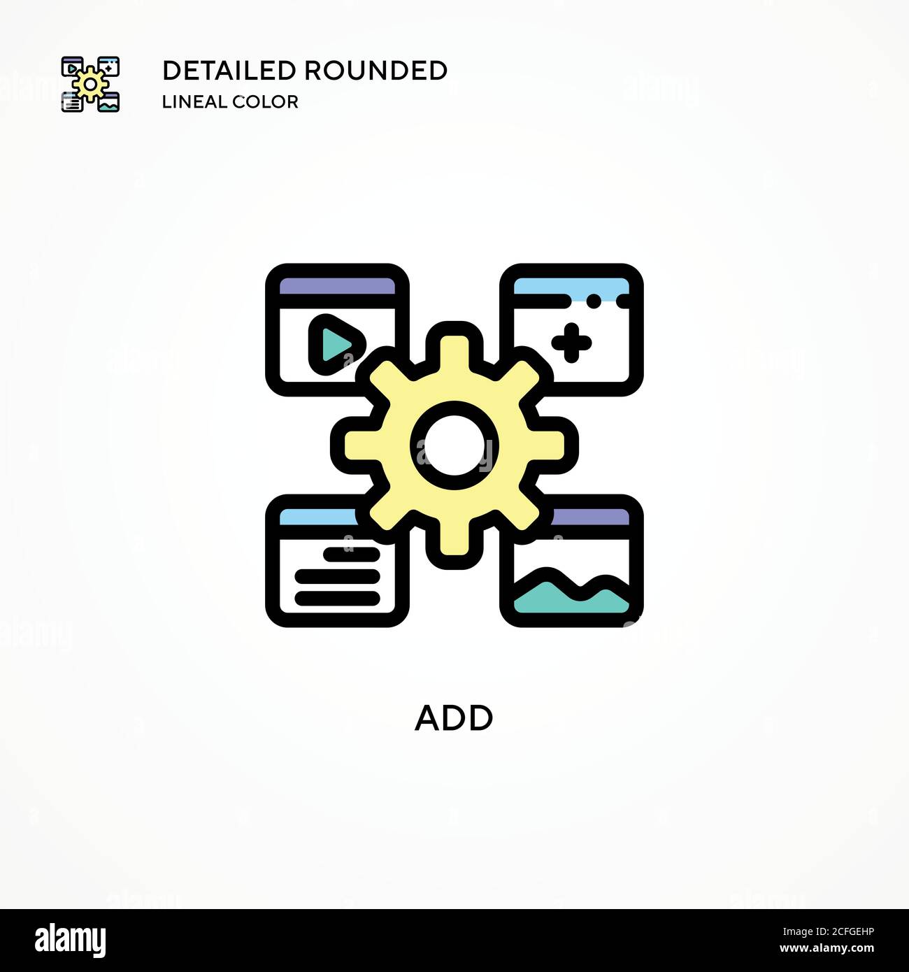 Add vector icon. Modern vector illustration concepts. Easy to edit and ...
