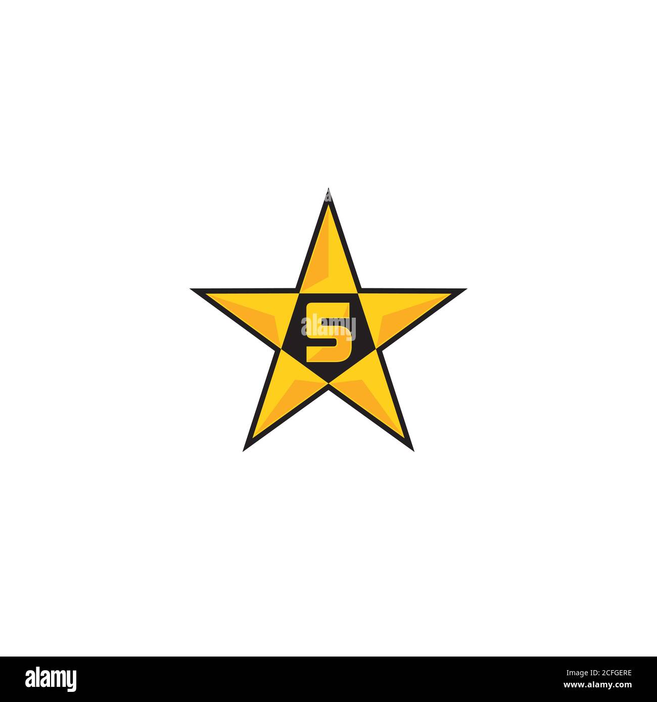 5 Star logo / icon design Stock Vector