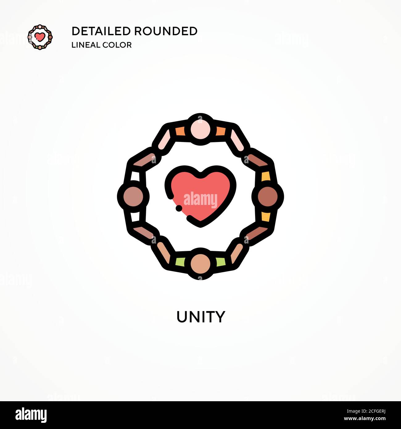 Unity vector icon. Modern vector illustration concepts. Easy to edit ...
