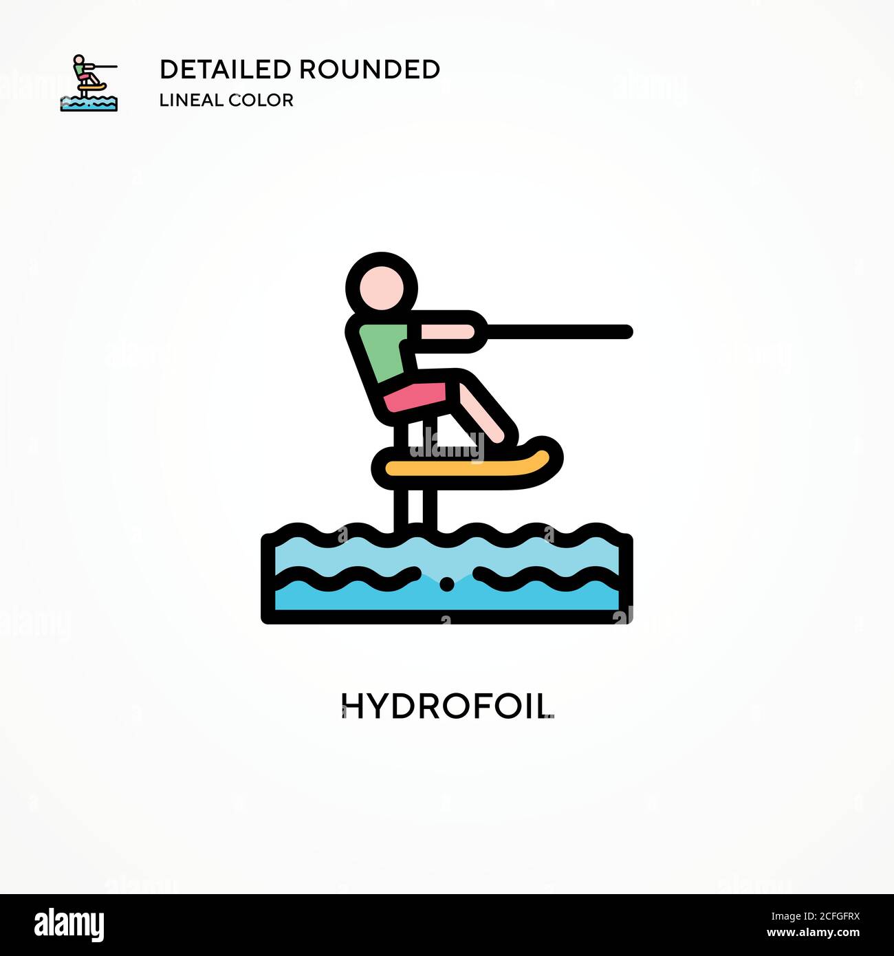 Hydrofoil vector icon. Modern vector illustration concepts. Easy to ...