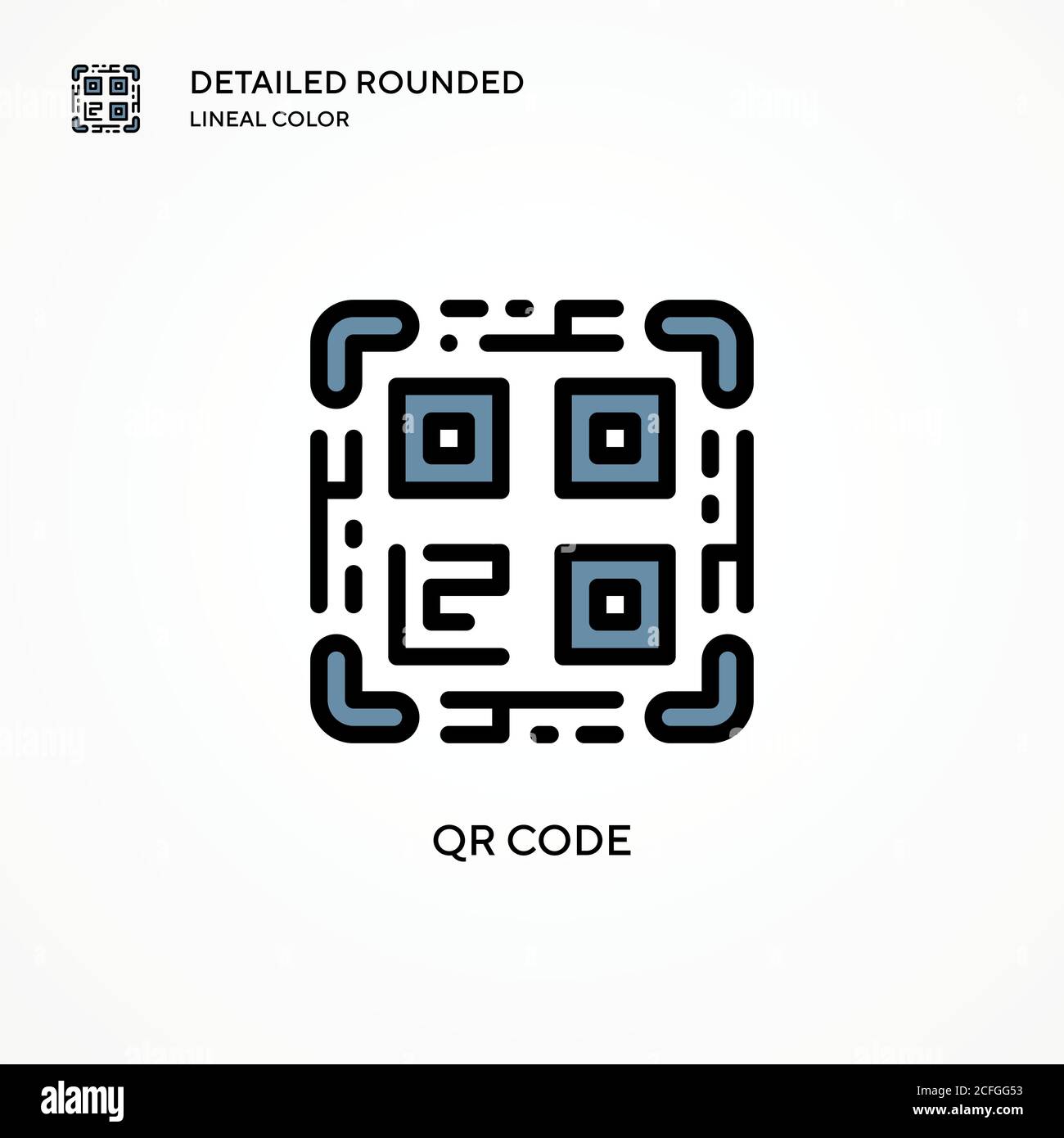 Qr code vector icon. Modern vector illustration concepts. Easy to edit ...