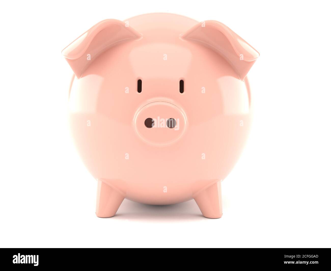 Piggy bank isolated on white background Stock Photo - Alamy