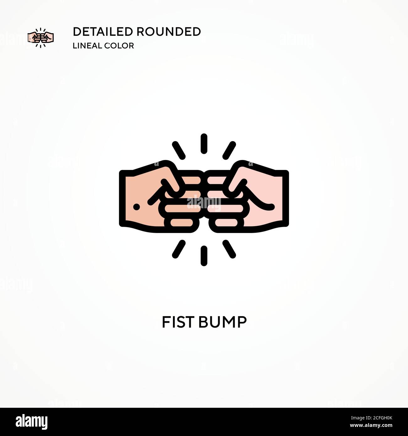 Fist bump vector icon. Modern vector illustration concepts. Easy to