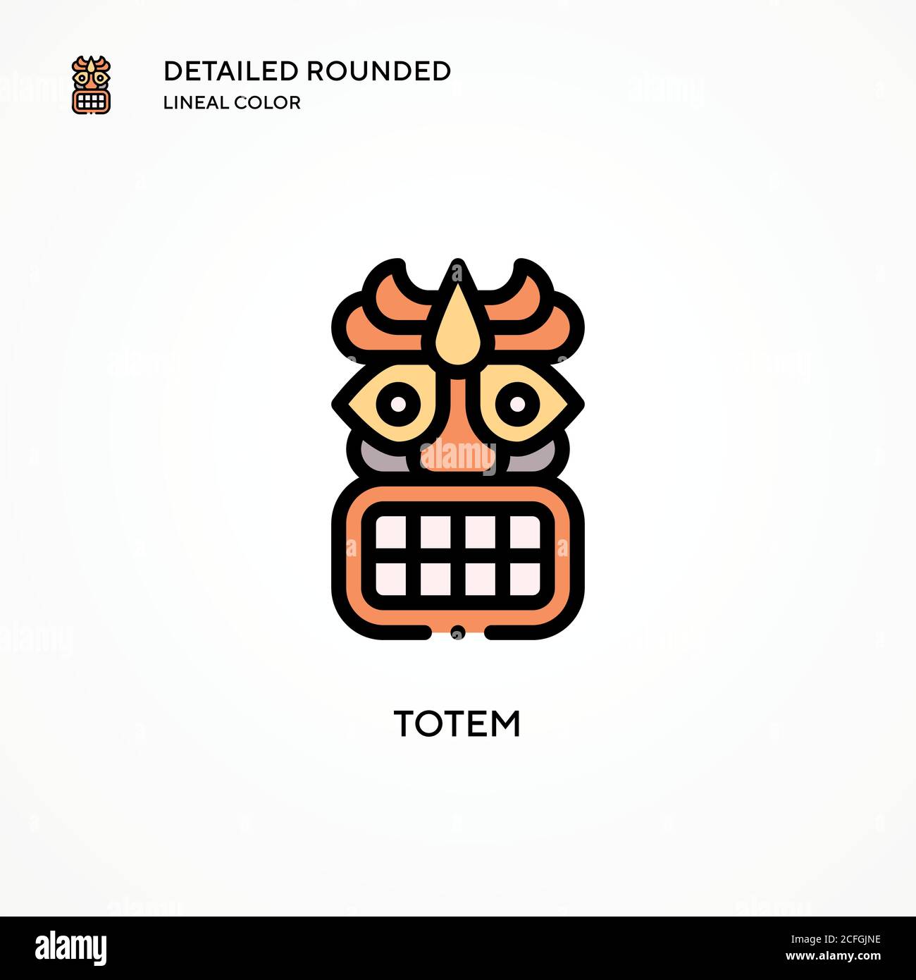 Totem vector icon. Modern vector illustration concepts. Easy to edit ...