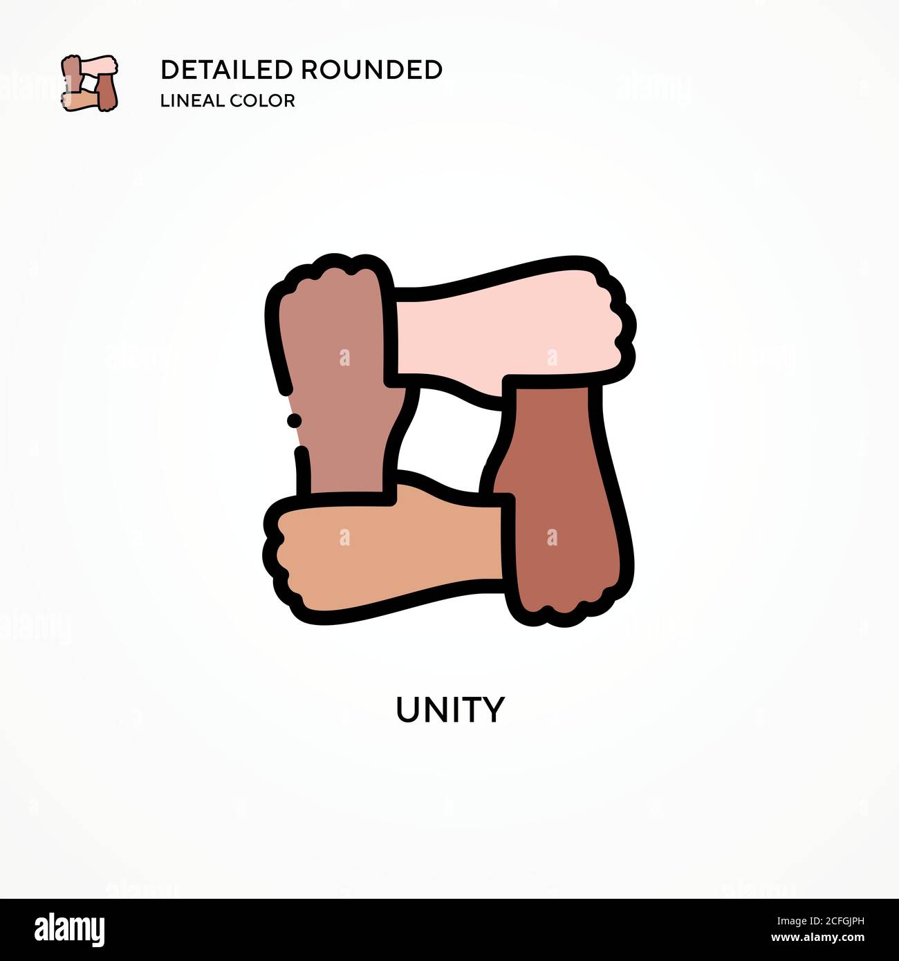 Unity vector icon. Modern vector illustration concepts. Easy to edit ...