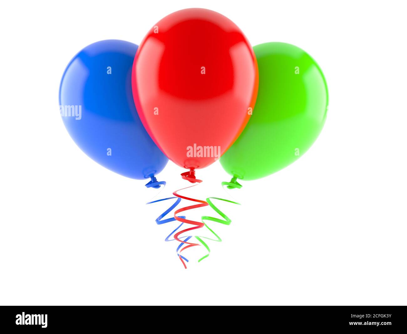 Balloons isolated on white background Stock Photo - Alamy