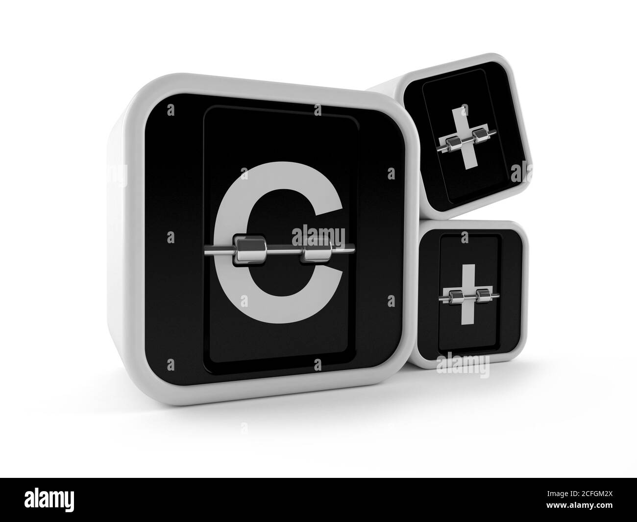 C++ text isolated on white background Stock Photo - Alamy