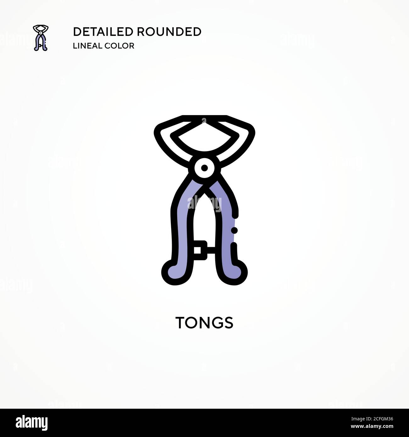 Tongs vector icon. Modern vector illustration concepts. Easy to edit ...