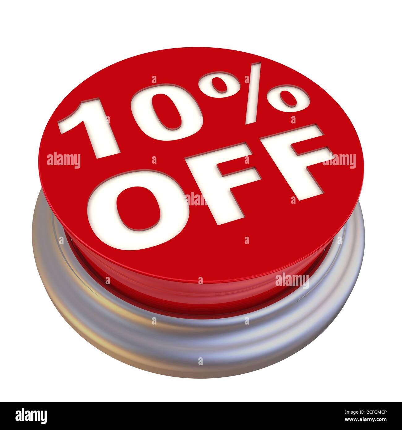 10-percent-off-button-red-button-labeled-on-white-background-stock