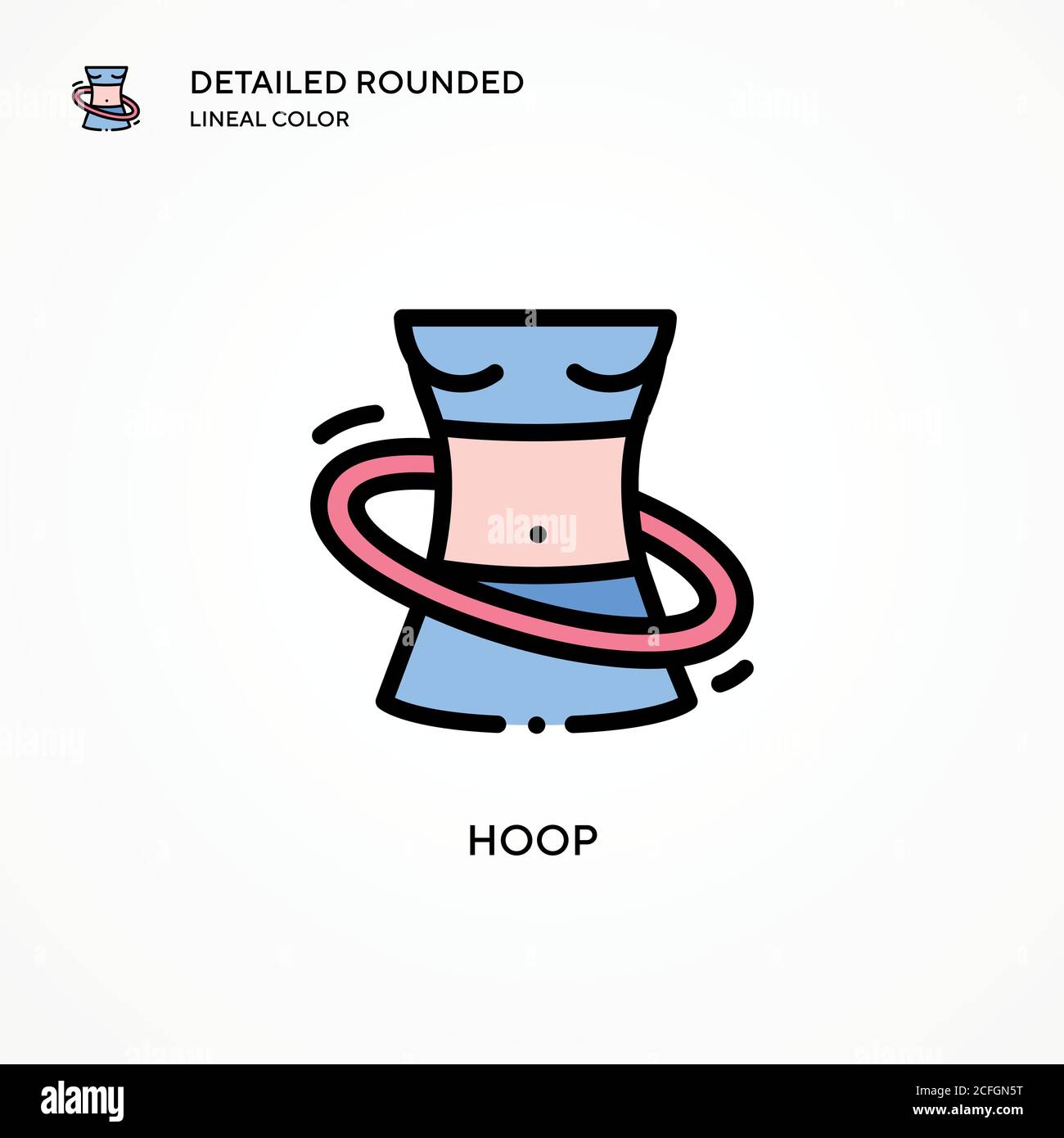 Hoop vector icon. Modern vector illustration concepts. Easy to edit and ...
