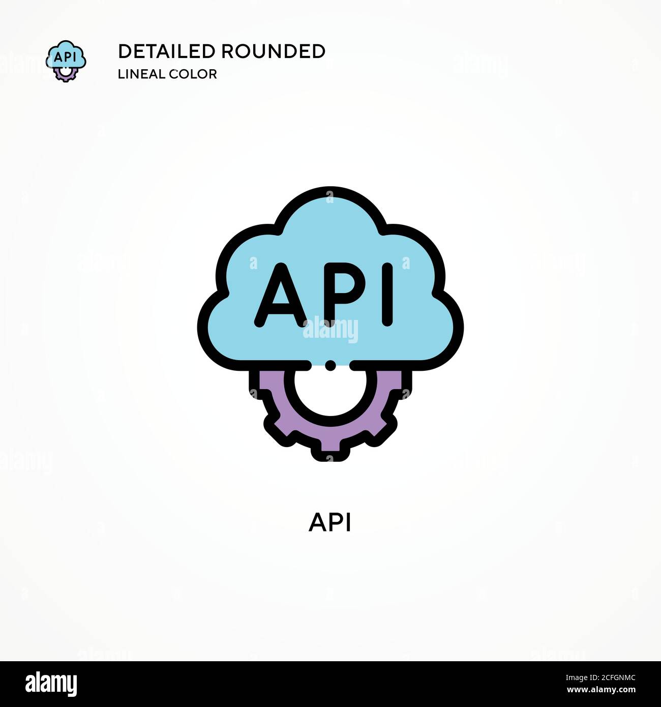 Api vector icon. Modern vector illustration concepts. Easy to edit and ...