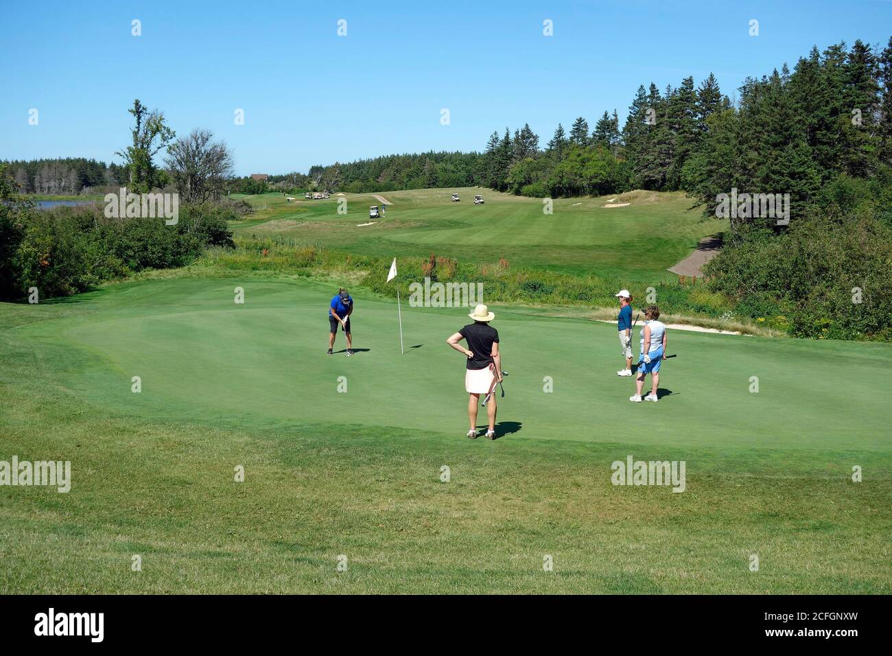 Green Gables Golf Course, Cavendish, Prince Edward Island Stock Photo