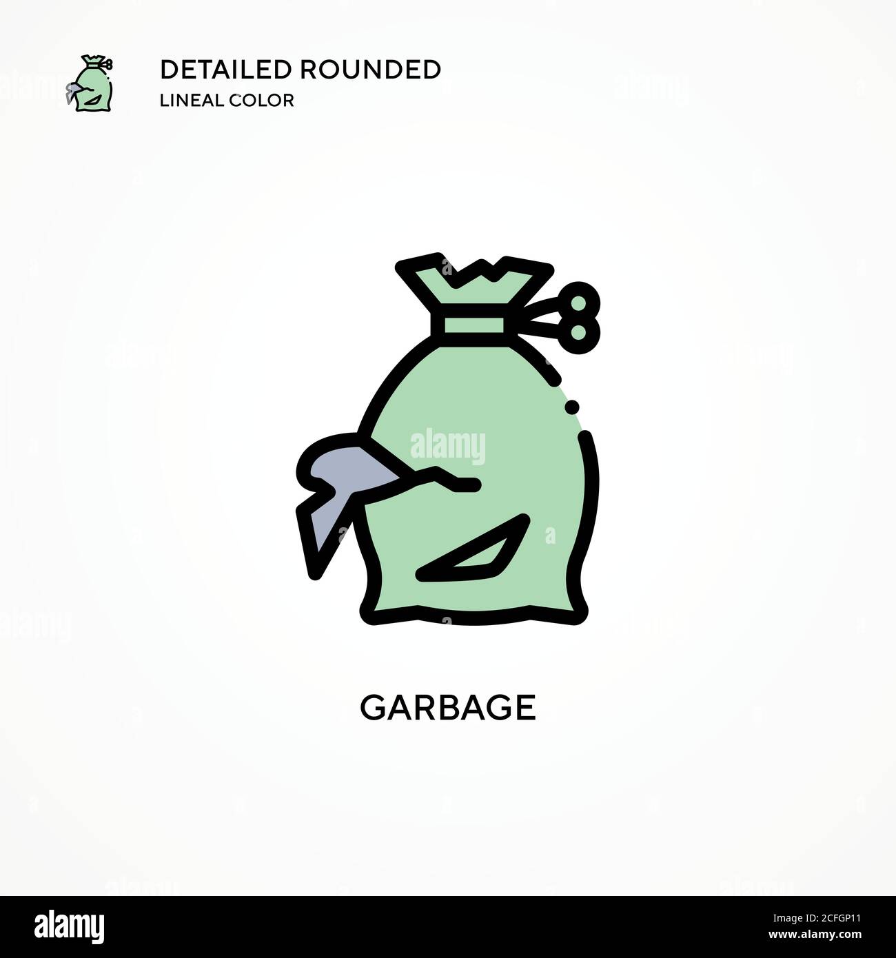 Garbage vector icon. Modern vector illustration concepts. Easy to edit ...