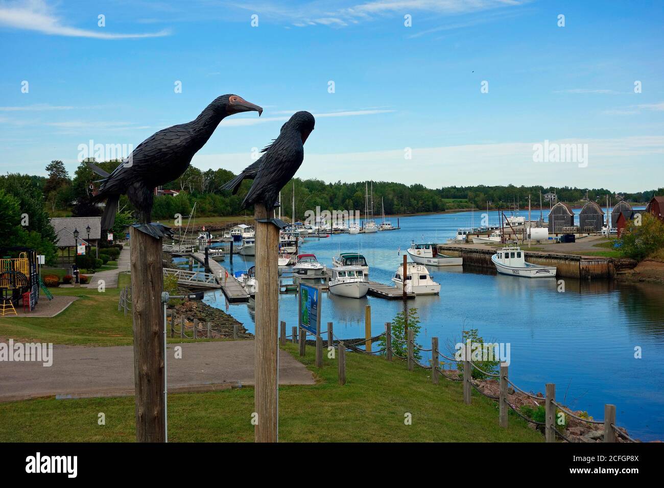 Waterfront at Montague, Prince Edward Island, Canada Stock Photo