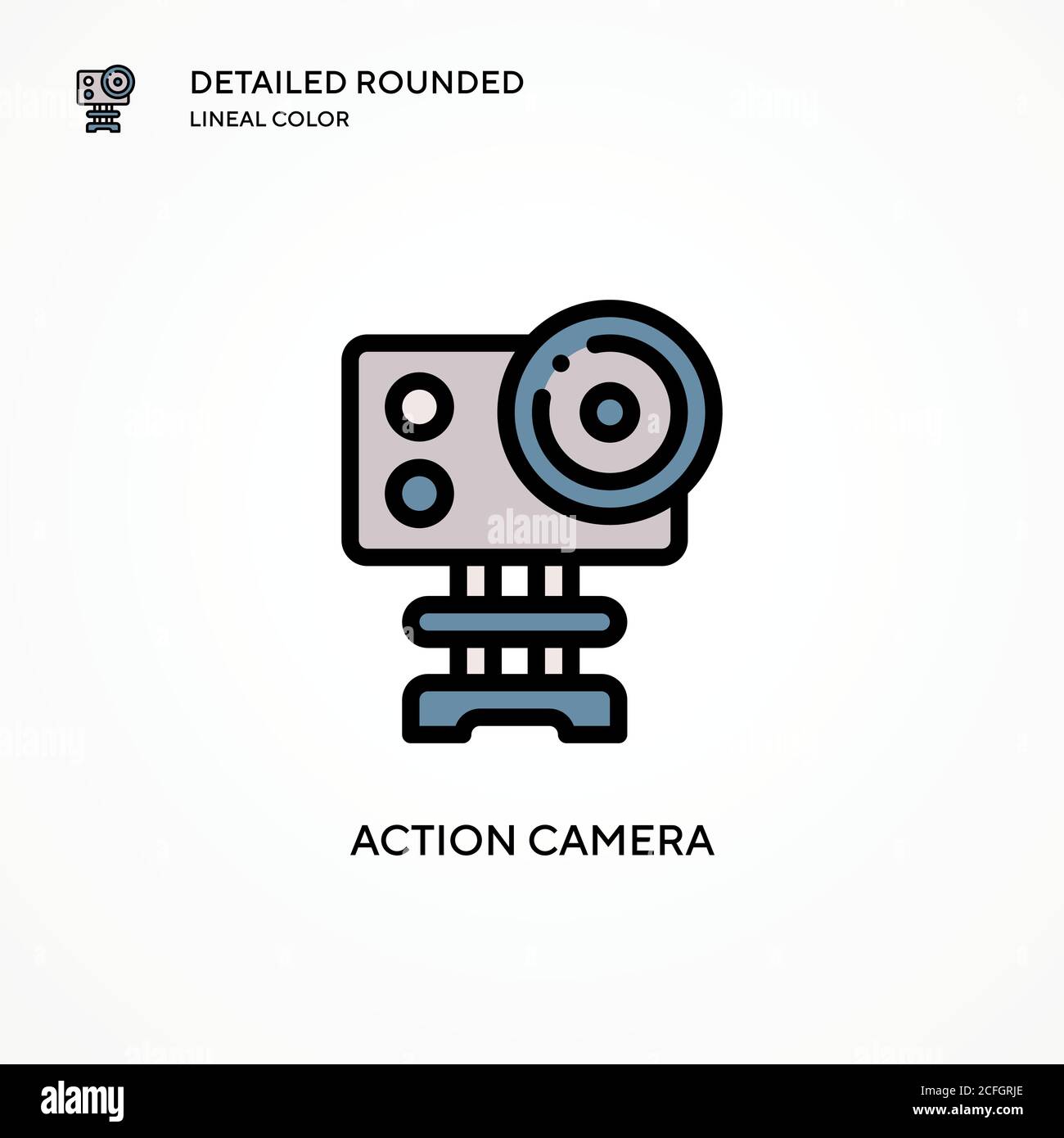 Action camera vector icon. Modern vector illustration concepts. Easy to